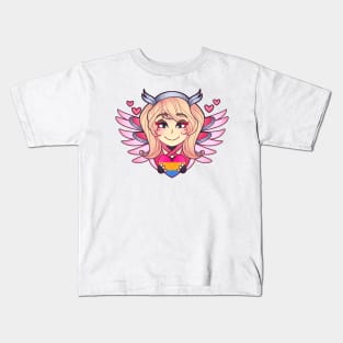 Pink Mercy Pansexual Pride Kids T-Shirt